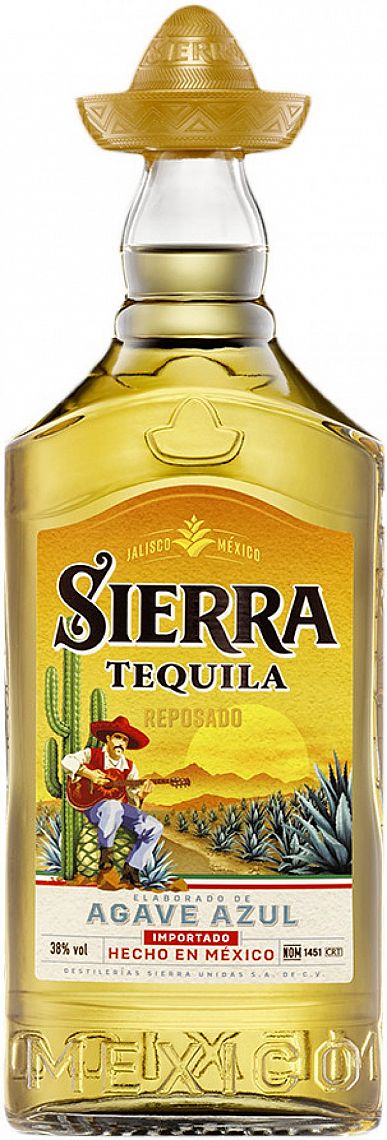 SIERRA TEQUILA REPOSADO 38% 1L (holá láhev)