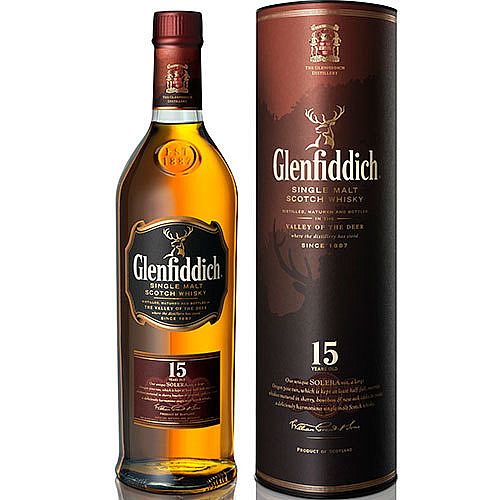 GLENFIDDICH WHISKY 15y 40% 0,7L (tuba)