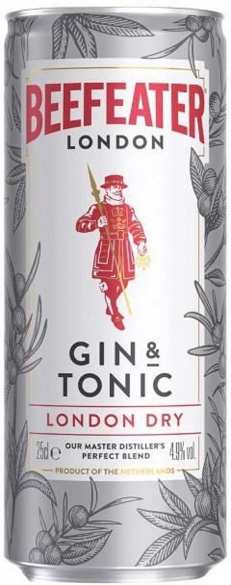 Beefeater Gin&Tonic 4,9% 0,25 l (holá láhev)