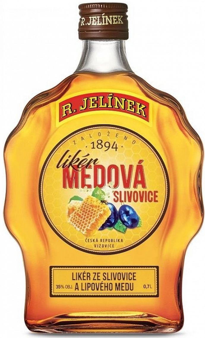 R.Jelínek Medová Slivovice Likér 35% 0,7 l (holá láhev)