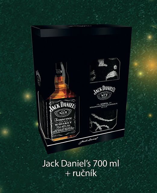 JACK DANIELS 40% 0,7L (ručník)