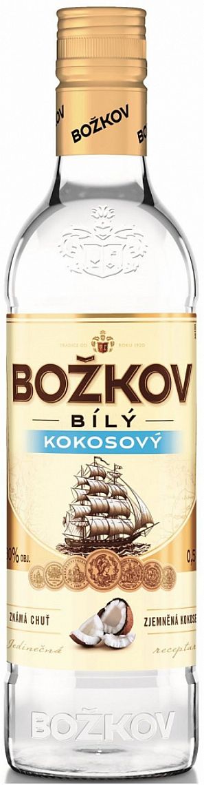 Božkov Bílý Kokos 30% 0,5 l (holá láhev)