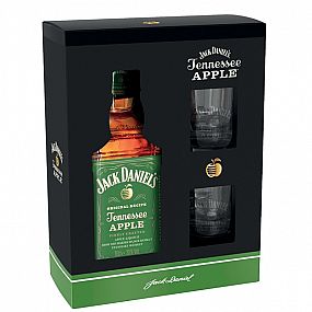 Jack Daniel's Apple 35% 0,7 l (dárkové balení 2 sklenice)