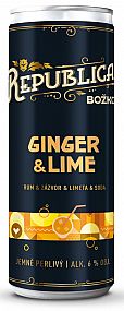 Republica Božkov ginger & lime 6% 0,25 l (plech)