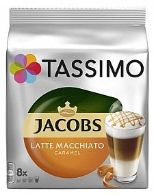 TASSIMO JACOBS KRÖNUNG LATTE MACCHIATO CARAMEL 8 PORCÍ