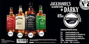 KIT JACK DANIELS 4x1L+15x ledvinka