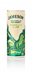 JAMESON GINGER ALE AND LIME plech 5% 0,25L