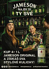 Jameson 4x1L + 2 kulichy (promoset)