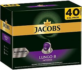 Jacobs Lungo Intenso inenzita 8 kapsle pro Nespresso 40 ks