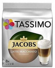 TASSIMO JACOBS KRÖNUNG LATTE MACCHIATO 8 PORCÍ