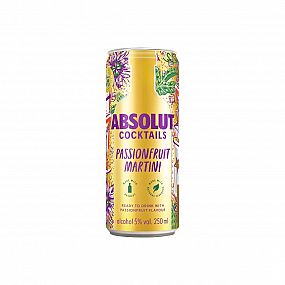 ABSOLUT PASSIONFRUIT MARTINI  PLECH 0,25L 4,9%