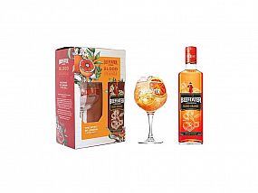 BEEFEATER BLOOD ORANGE GIN 37,5% 0,7L (dárkové balení sklenice)