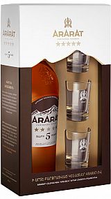 Ararat brandy 5YO 40% 0,7 l (DÁRKOVÉ BALENÍ 3 SKLENICE)