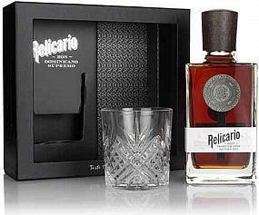 Relicario Ron Dominicano Supremo 40% 0,7 l (dárkové balení 1 sklenice)