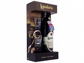 LEGENDARIO  ELIXIR DE CUBA 34% 0,7L (dárkové balení 2 panáky)