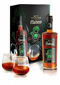 Malteco 15y 40% 0,7 l (dárkové balení 2 sklenice)