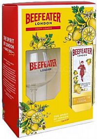 BEEFEATER ZESTY LEMON GIN 37,5% 0,7L (dárkové balení sklenice)