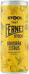 Fernet Bavorák Citrus 6% 0,25 l (plech)