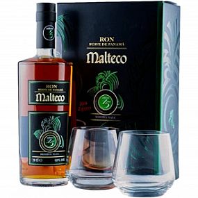 Malteco 15y 40% 0,7 l (dárkové balení 2 sklenice)