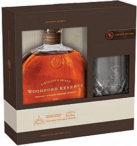 Woodford Reserve 43,2% 0,7 l (dárkové balení 1 sklenice)