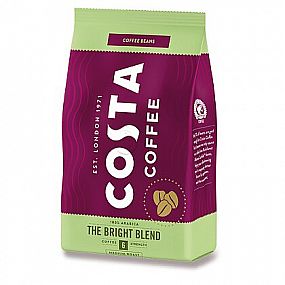 COSTA COFFEE BRIGHT BLEND MEDIUM ZRNKOVÁ KÁVA 500g