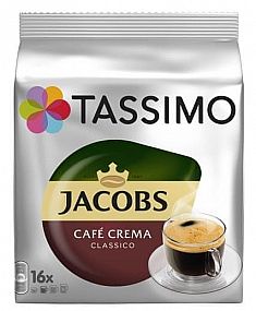 TASSIMO JACOBS KRÖNUNG CAFÉ CRÉMA 16 PORCÍ