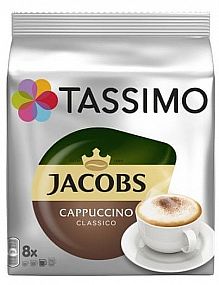 TASSIMO JACOBS KRÖNUNG CAPPUCCINO 8 PORCÍ