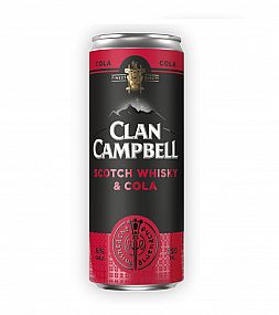 CLAN CAMPBELL WHISKY & COLA RTD 6% 0,25