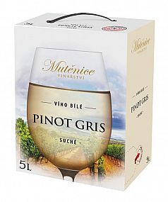 PINOT GRIS 5L MUTĚNICE BIB